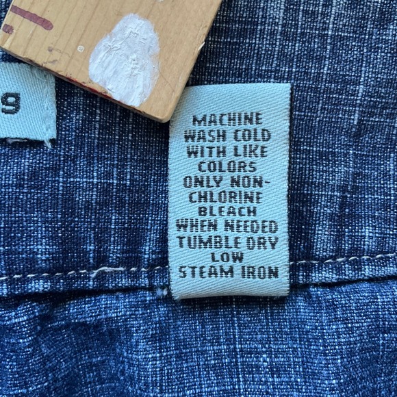 Marsh Landing Blue Denim Pencil Skirt Crosshatch Medium Wash Sz 10 Cowgirl Chic - Picture 10 of 11